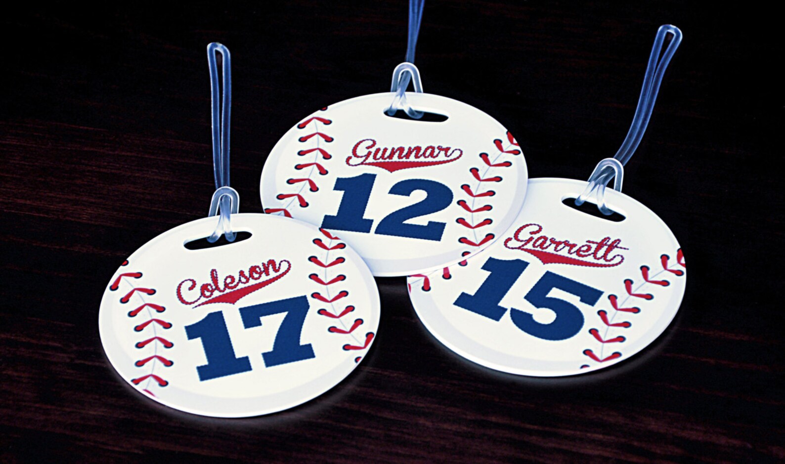 Baseball Bag Tag Personalized Baseball Bag Tag Baseball Etsy