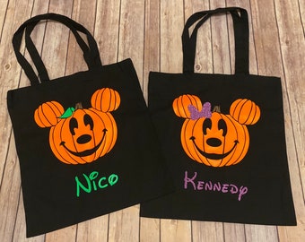 Trick Or Treat Cute Gift Bucket Halloween Tote Bag Candy Handbag For Kids LC