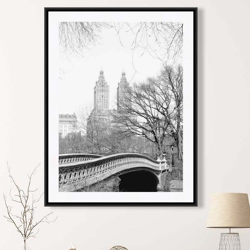 Central Park Art New York City Print Black and White - Etsy
