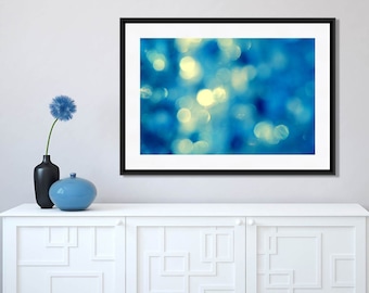 Abstract Photography, Bokeh Photography, Blue Wall Art