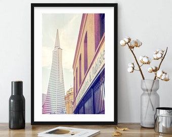 San Francisco Photography, Transamerica Print, Cottage Chic Wall Art, San Francisco Print, Travel Photography