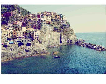 Italy Photography, Cinque Terre Print, Italy Art, Colorful Italian City, Travel Photography,  Manarola, Landscape Photography
