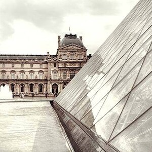 Parigi Stampa, Louvre, Arredamento francese, Parigi Fotografia, Fotografia di viaggio, Neutral Wall Art