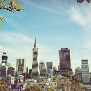 San Francisco Print, San Fran Skyline, Transamerica Building, San Francisco Wall Art, Teal, Cityscape, Travel Photography