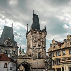 Prague Photography, Prague Print, Charles Bridge, Prague Gift, Old Town, Gothic Architecture, Travel Print, Fine Art Photography