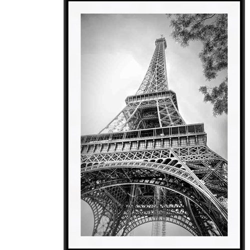 Eiffel Tower Print Black and White Photo Paris Photography - Etsy