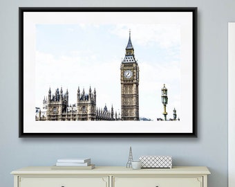 London Print, London Photography, Big Ben and Parliament, Travel Photography, London Wall Art