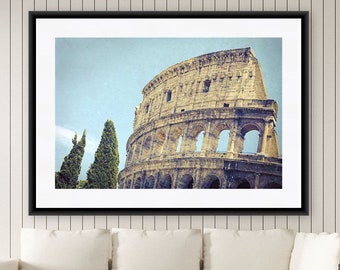 Fotografía de Roma, Coliseo Romano, Roma Italia Impresión de Arte, Roma Arte de la Pared, Fotografía de Viajes
