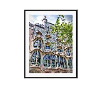 Barcelona Print, Casa Batllo, Gaudi, Barcelona Photography, Travel Photography, Architecture Print