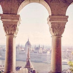 Budapest Print, Budapest Art, Budapest Skyline, Parliament Building, Travel Print, Gothic Architecture