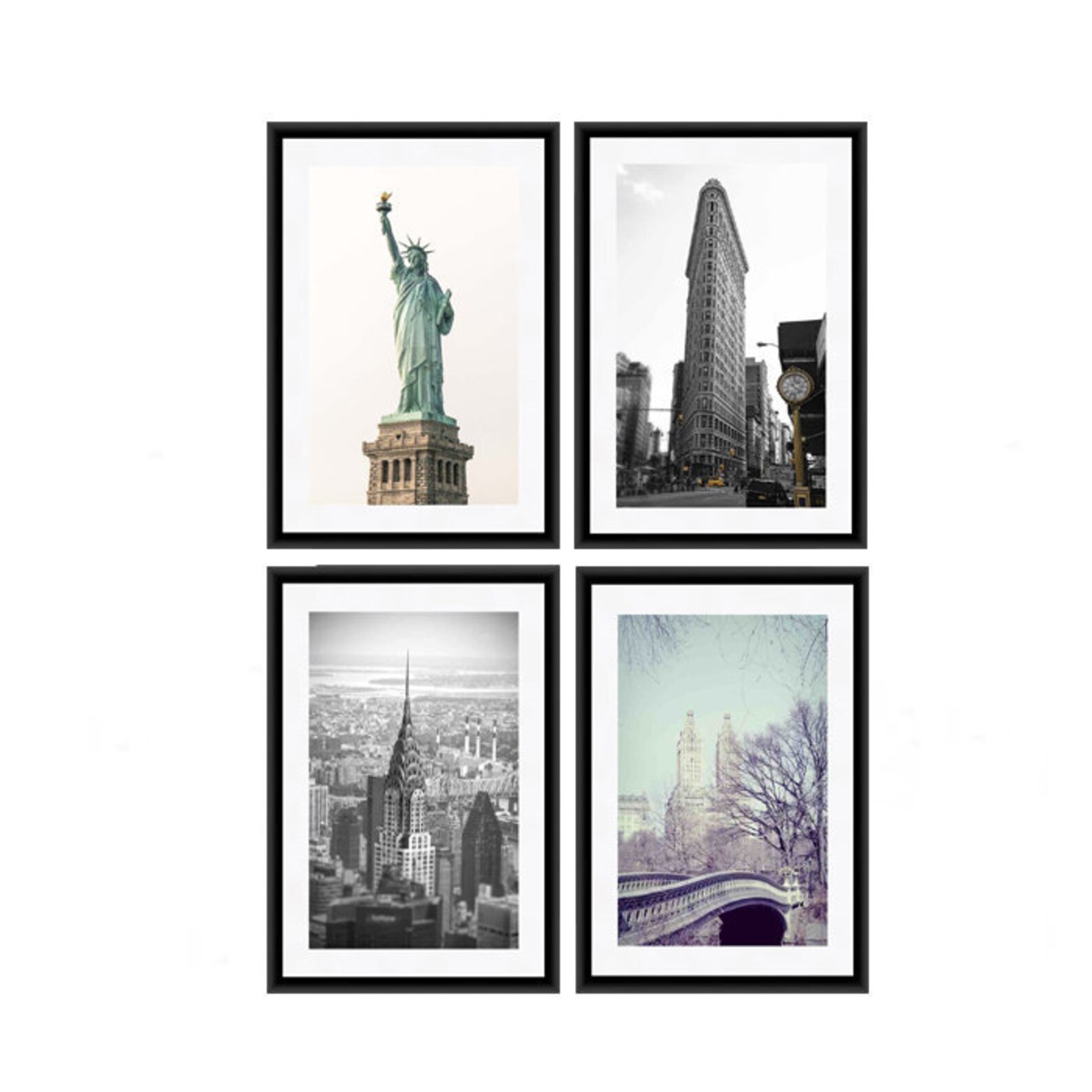 New York Print Set NY Prints NYC Photography NY Wall Art Etsy
