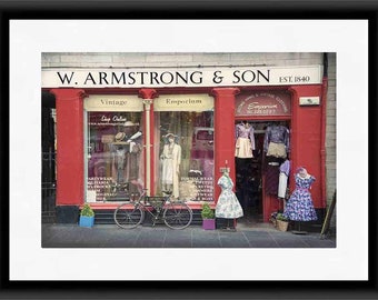 Edinburgh Print, Vintage Wall Art, Scotland Art, Edinburgh Photography, Cottage Chic Wall Art, Retro Wall Art, Armstrong