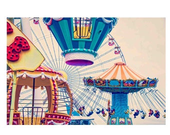 Nursery Wall Art, Carnival Print, Nursery Print, Carousel Print