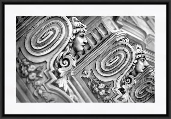 Rome Photography, Architectural Print, Italy Art, Rome Print, Black and White, Fine Art Photography, Statues