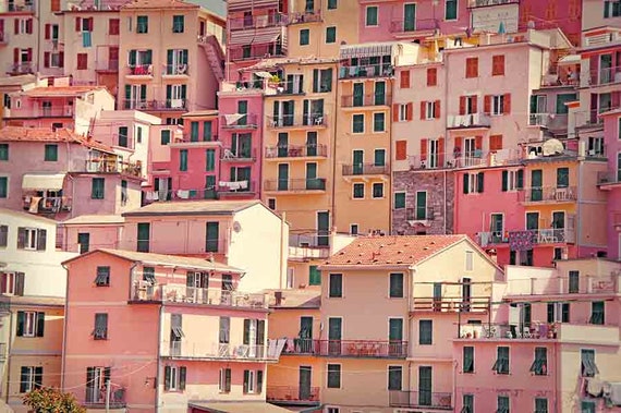 Colorido Ciudad Italia Cool Cuadrado Scenic LONA pared arte grande impresión de foto