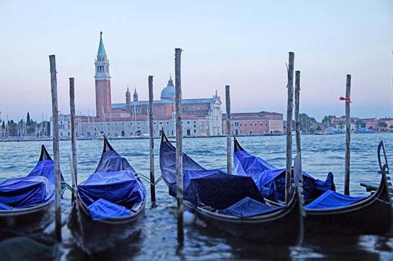Venice Italy Art Print Venice Photography Gondolas Cottage Etsy