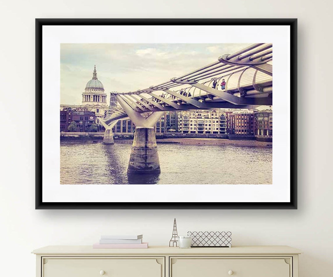 London Print Millennium Bridge London Photography St. - Etsy
