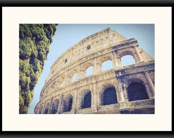 Fotografía de Roma, Coliseo Romano, Arte de Italia, Impresión de Roma, Arte de la Pared de Roma, Fotografía de viaje