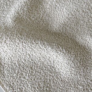 SAMPLE SWATCH Light Weight Bouclé Upholstery Fabric bone Cloud Fabric