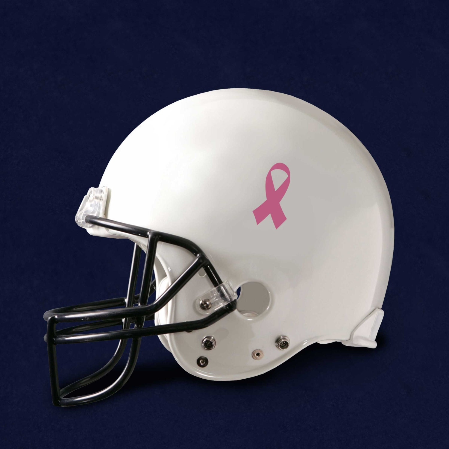 Pink Ribbon Awareness Football Helmet Decals 1 o Etsy