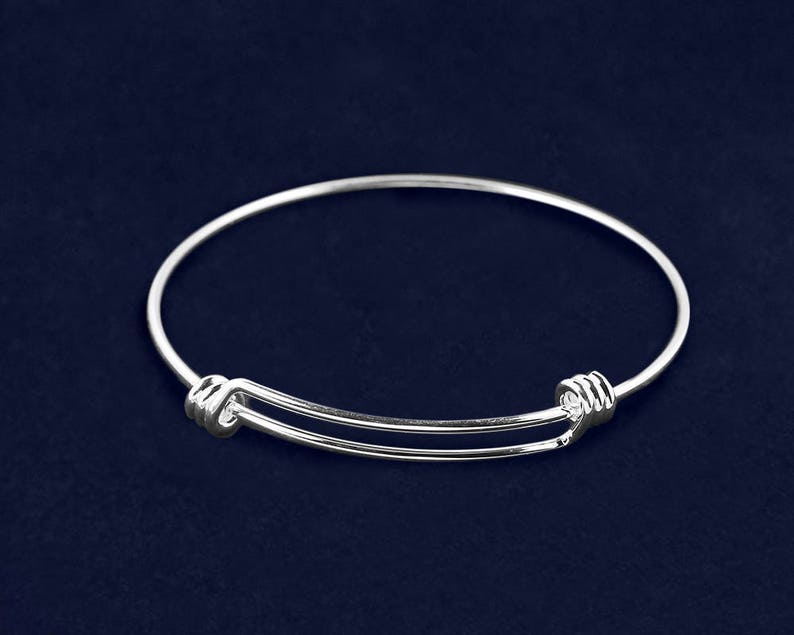 Retractable Silver Bangle Bracelet
