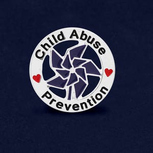 Child Abuse Prevention Blue Pinwheel Pins Child Abuse Lapel Pinwheel Pins Great Fundraising Item Bulk Quantities Available image 2