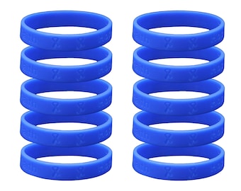 Periwinkle Silicone Bracelet Wristbands for Stomach Cancer