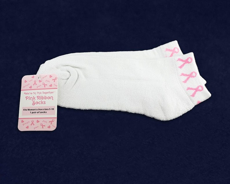 25 Pairs 25 Pairs Pink Ribbon Socks