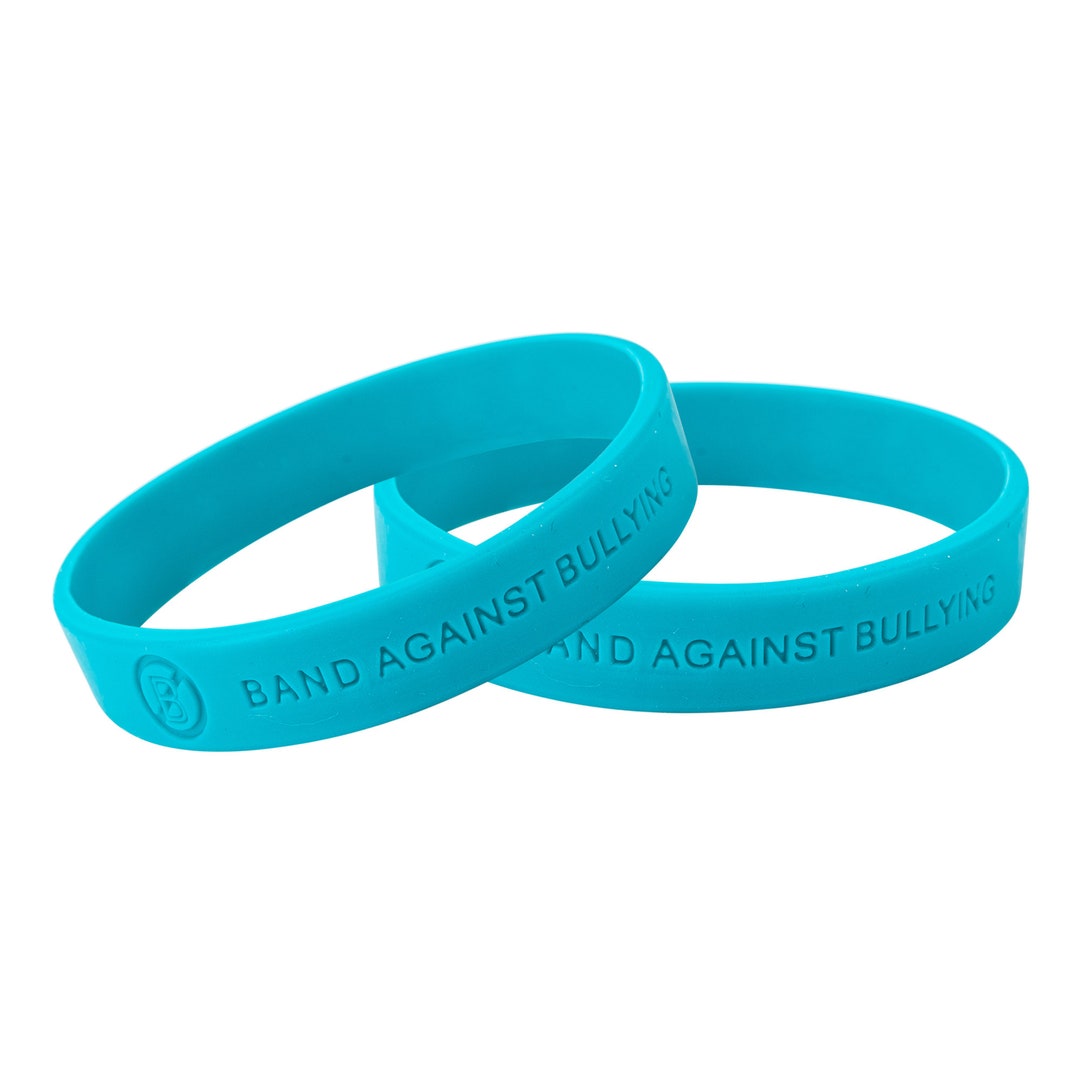 Teal Band Against Bullying Silicone Bracelet Wristbands for - Etsy