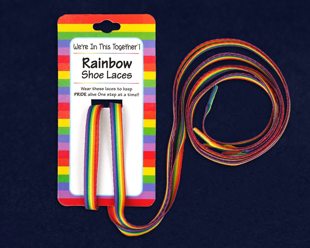 rainbow boot laces