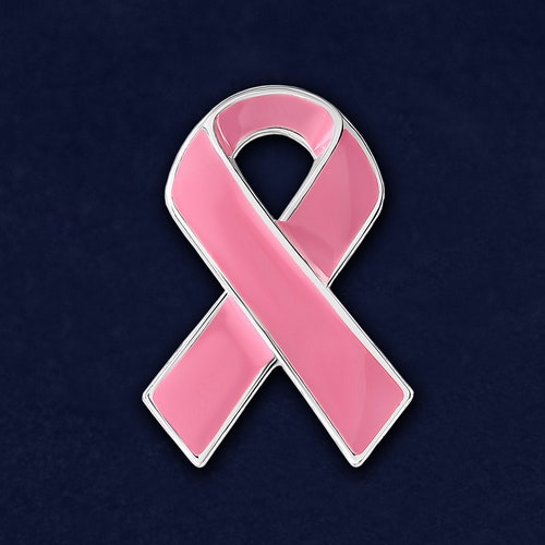 Pink Ribbon Awareness Pin for Breast Cancer Pink Ribbon Pins Etsy