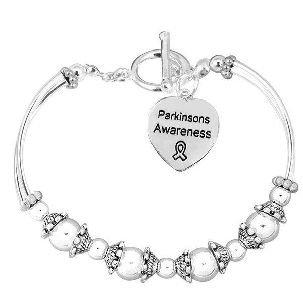 Parkinson's Awareness Partial Beaded Bracelets for Fundraising, Gift Giving, Events - Bulk Quantities Available