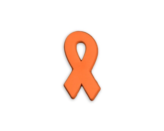 Orange Awareness Ribbon Pins - Leukemia, Adhd, Melanoma, Malnutrition, Multiple Sclerosis, Spinal Cancer, Self Injury Awareness