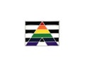 Straight Ally Pride Flag Pins, Rectangle Ally Flag Pins for Pride Parades, Gift Giving, Rallies, Events - Bulk Quantities Available