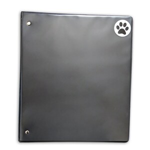 250 Black Paw Print Circle Stickers for Animal Rescue Groups, Pet Lovers 250 Stickers/Roll image 3