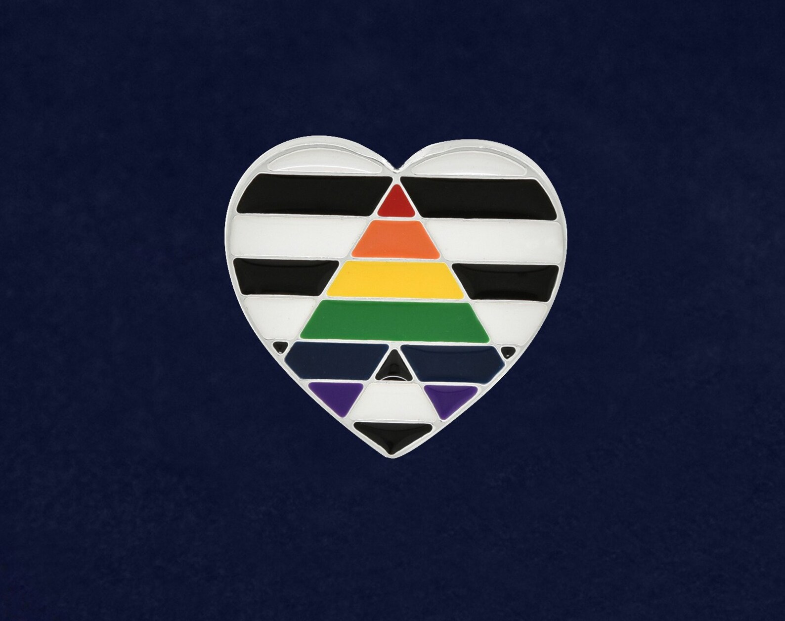 Straight Ally Flag Lgbtq Pride Heart Pins Etsy Australia