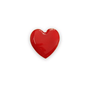 Bulk Small Red Heart Shaped Pins - for Valentines Day, Heart Awareness, Go Red for Women, Gift Giving, Fundraising