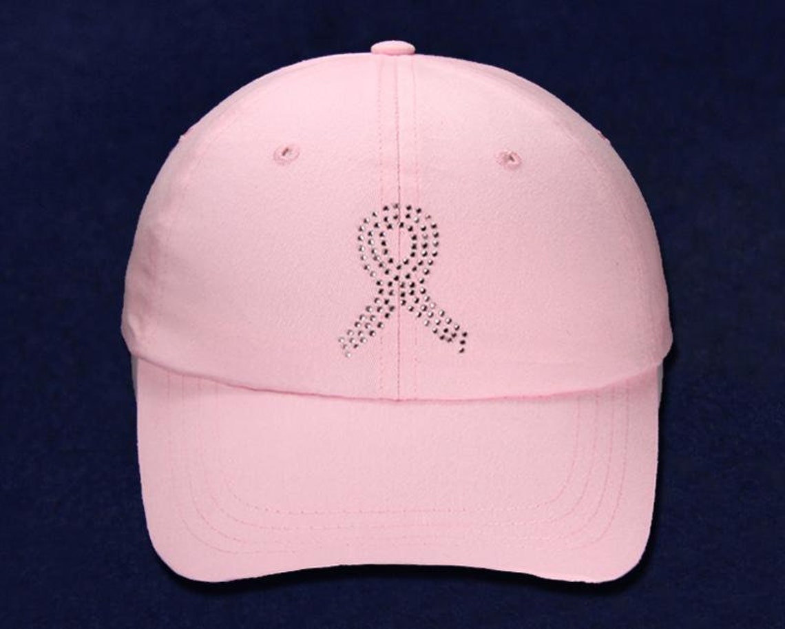 Pink Crystal Ribbon Baseball Hat in Pink Etsy