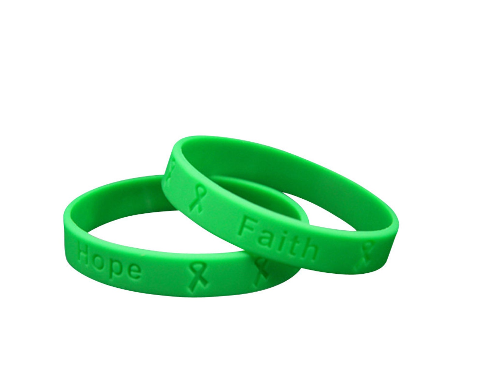 Green Silicone Bracelet Wristbands for Mental Health Bipolar Etsy