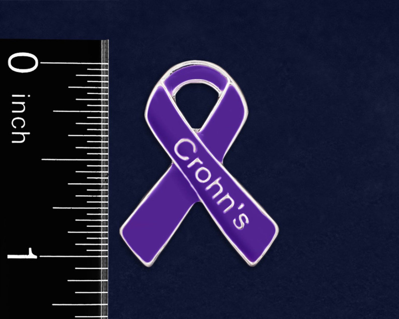 Crohn's Disease Awareness Pins Purple Ribbon Crohn's Etsy
