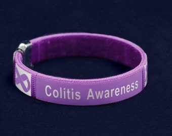 Colitis Awareness Bangle Bracelets