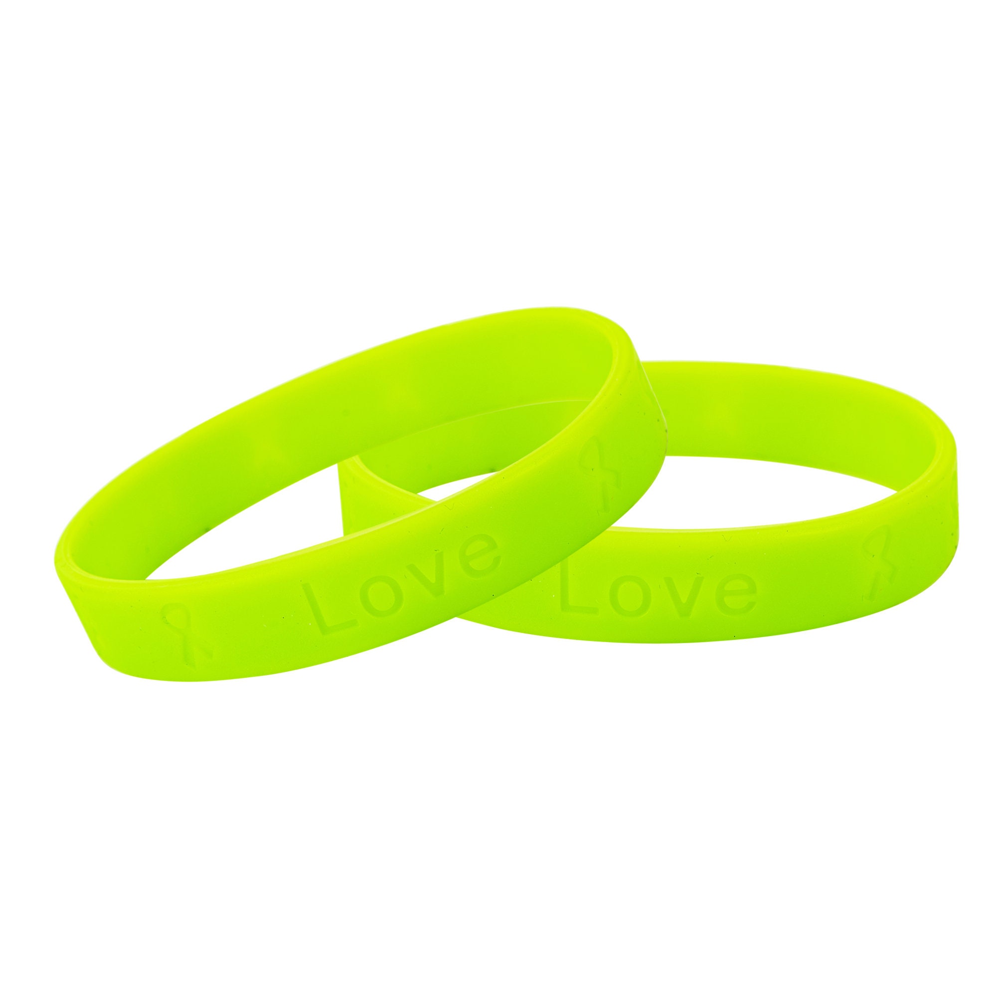 Glow in Dark Colored Silicone Wristbands Custom Size, Glow Rubber Bracelets  for Adults and Kids, Glowing Silicone Bracelet Personalize Bulk 