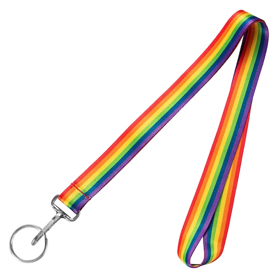 Bulk Rainbow Flag Lanyards, Bulk Gay Pride Badge Holders
