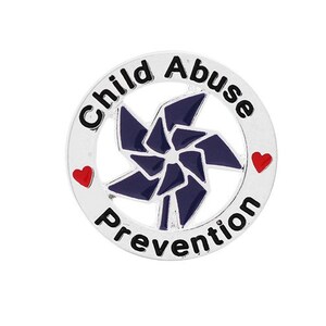 Child Abuse Prevention Blue Pinwheel Pins Child Abuse Lapel Pinwheel Pins Great Fundraising Item Bulk Quantities Available image 1