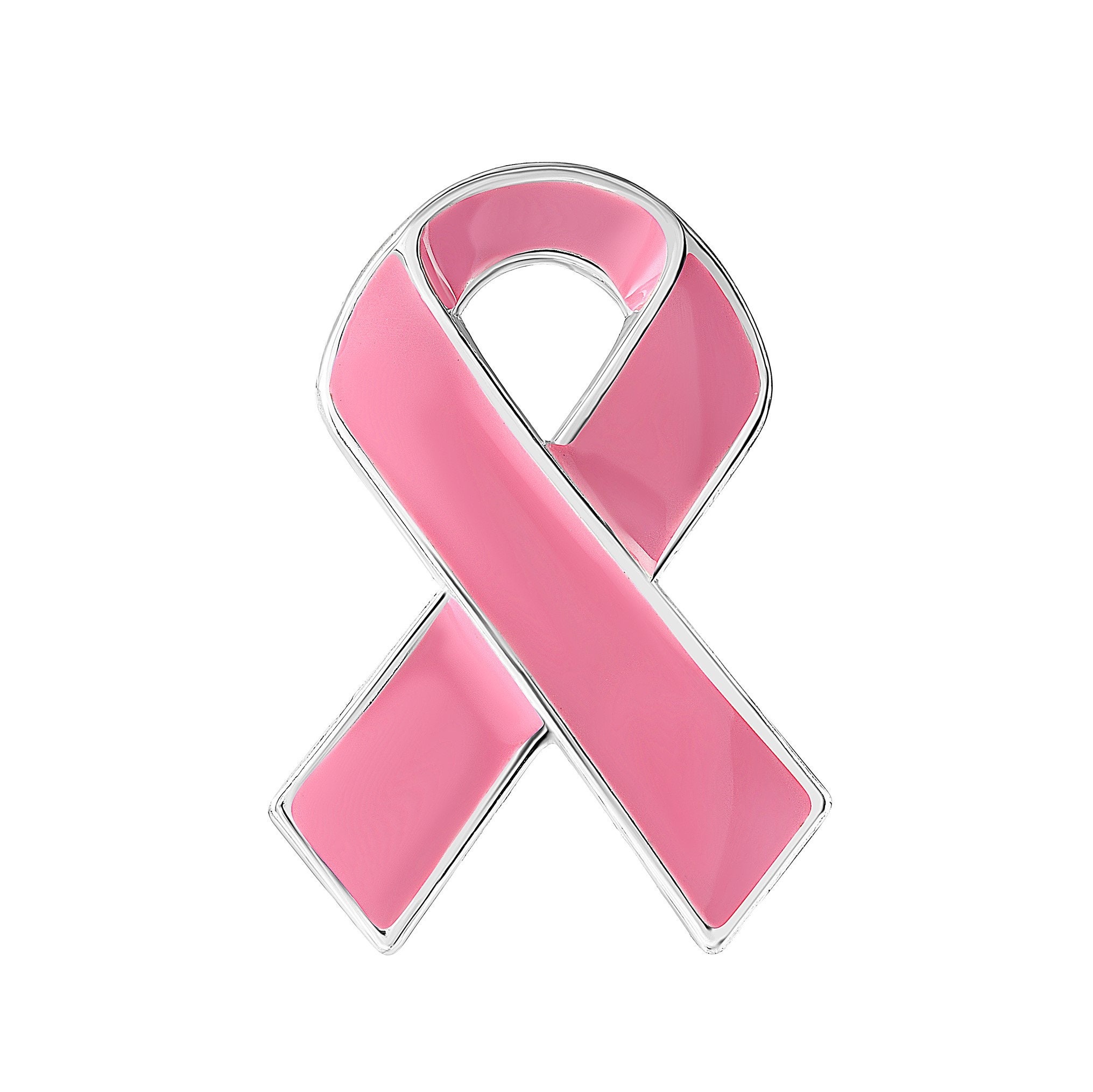 Porta badge con nastro rosa per la consapevolezza del cancro al