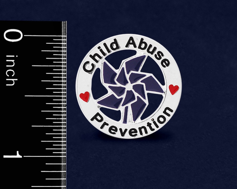 Child Abuse Prevention Blue Pinwheel Pins Child Abuse Lapel Pinwheel Pins Great Fundraising Item Bulk Quantities Available image 4