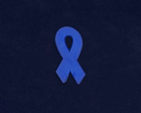 Inexpensive Dark Blue Ribbon Lapel Pins for Child Abuse, Colon