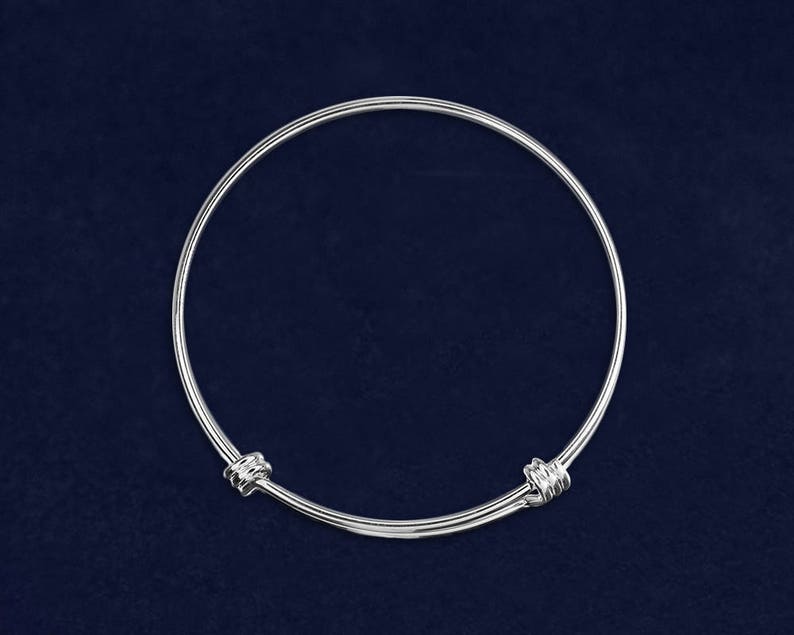 Retractable Silver Bangle Bracelet