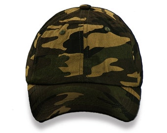 Green Camouflage Baseball Hats - High Quality, Low Prices -Bulk Quantities Available