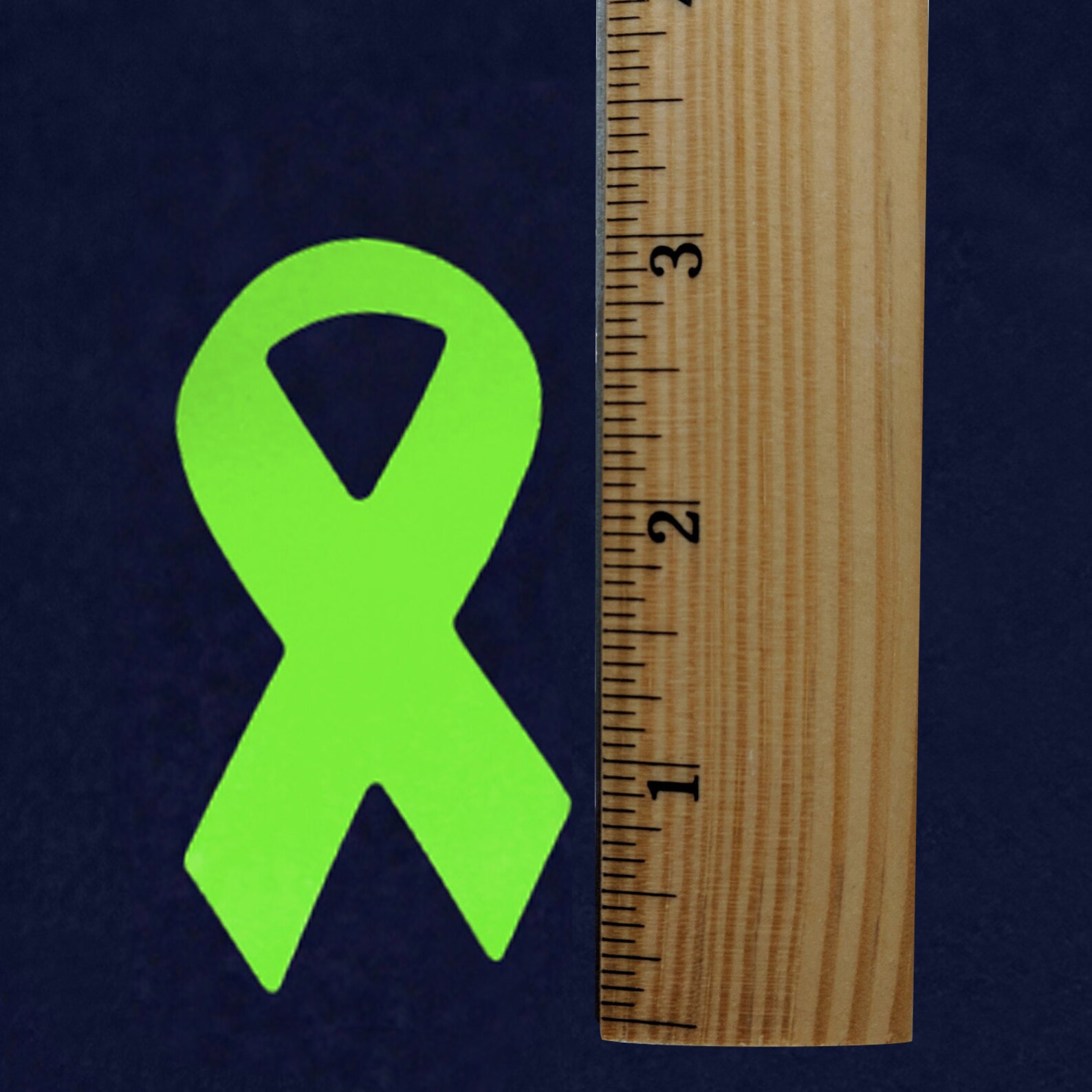 250 Large Lime Green Ribbon Stickers for Lyme Disease Non | Etsy